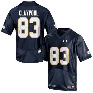 Notre Dame Fighting Irish Men's Chase Claypool #83 Navy Blue Under Armour Authentic Stitched College NCAA Football Jersey LDN3599BA